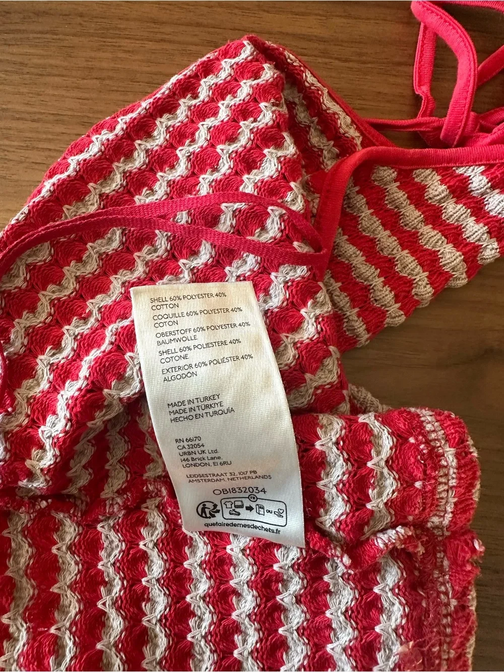 Free People matching knit skirt and halter top